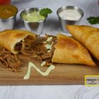 Empanada carne desmechada Shredded beef and homemade sauce buy eat in Colorado - D Maracuchos