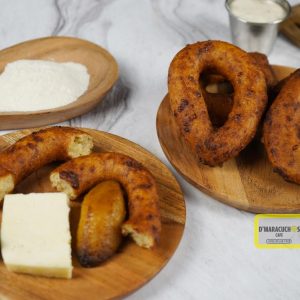 Mandocas Fried cornmeal ring served with mozarella cheese and butter in Denver Metro Area Colorado - D Maracuchos